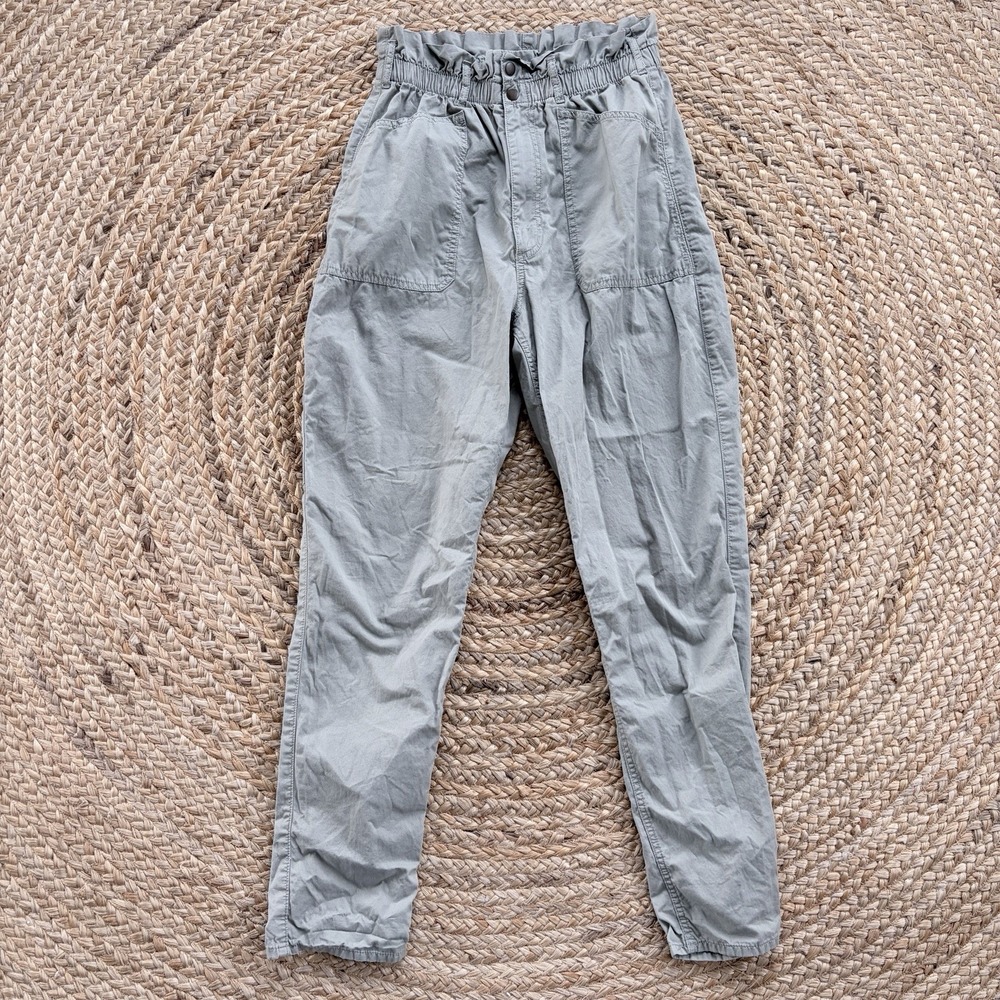 Abercrombie & Fitch Pants Womens Medium Sage Green Paperbag Utility Joggers